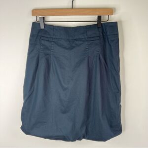 Akris Punto Navy Cotton Mini Skirt size 8